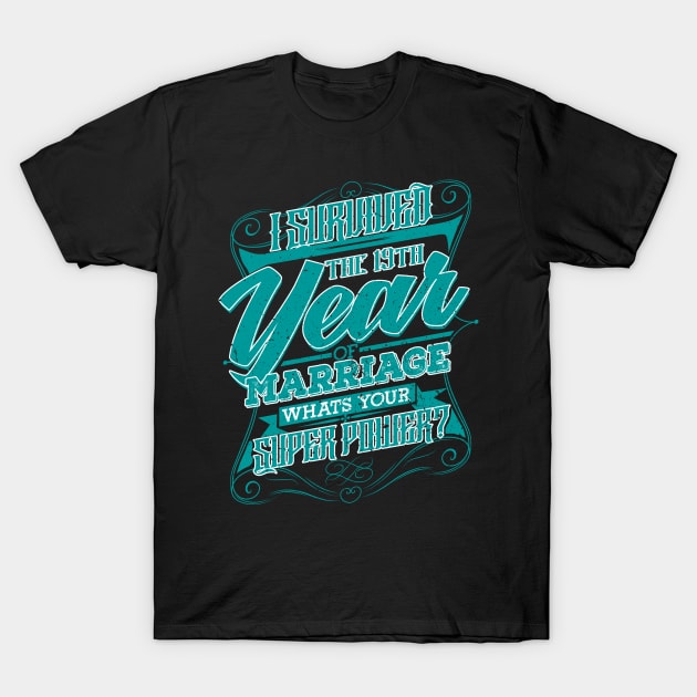 '19th Wedding Anniversary' Cute Wedding Gift T-Shirt by ourwackyhome